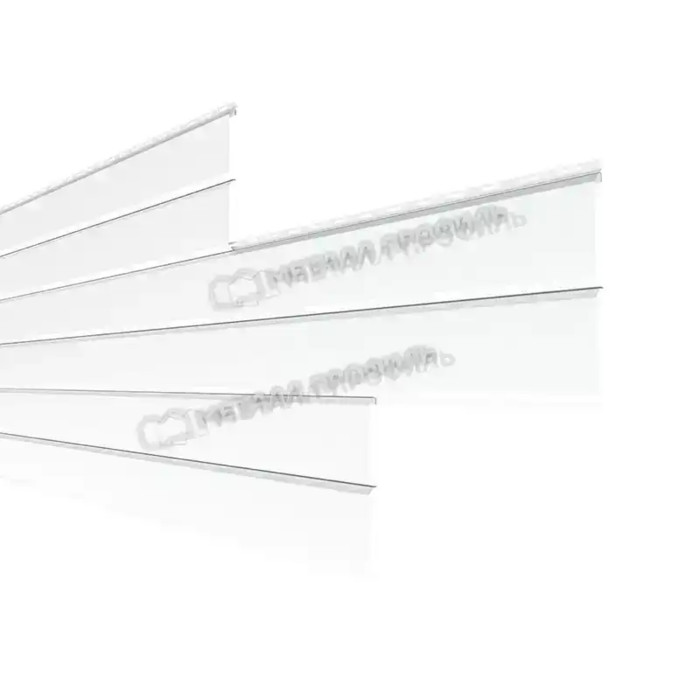 Металлический сайдинг Lбрус-XL-Н Металл-Профиль NormanMP RAL 9003 Белый 14х335